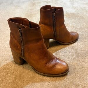Brown Leather FRYE Ankle Boots